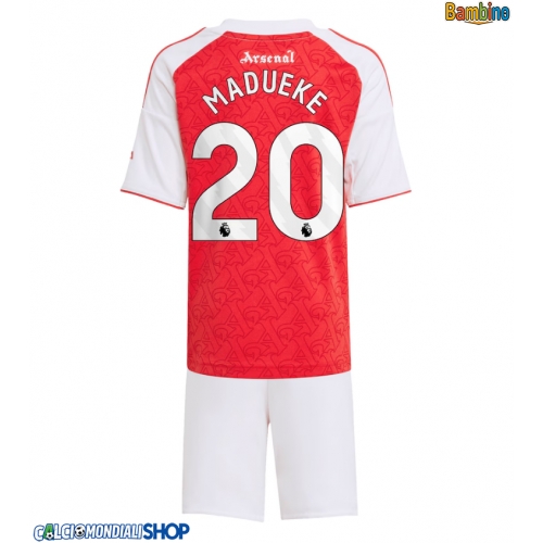 Maglie da calcio Arsenal Noni Madueke #20 Prima Maglia Bambino 2025-26 Manica Corta + Pantaloni corti)